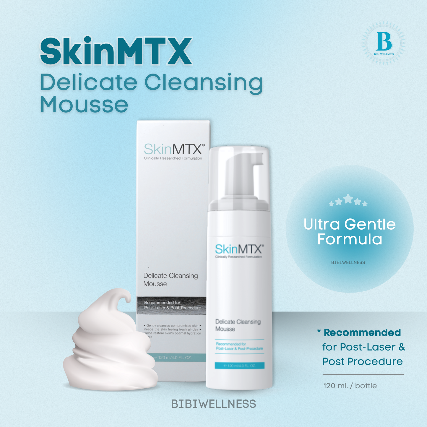 デリケート クレンジング ムース (120 ml. / tube)